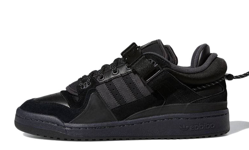 Bad Bunny x adidas Forum Buckle Low Triple Black | Raffles & Where To ...