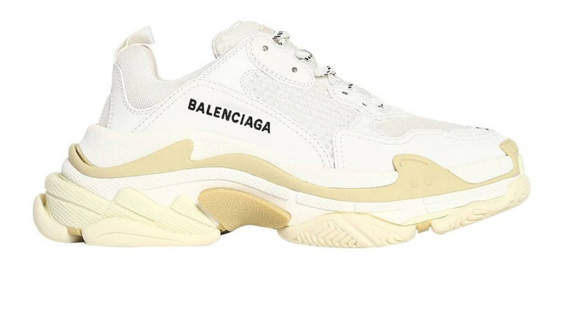 white and cream balenciaga