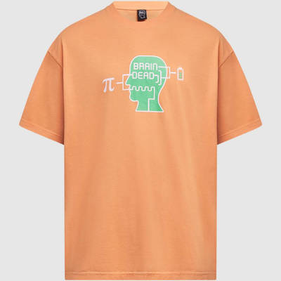 Brain Dead Low Battery T-Shirt Peach