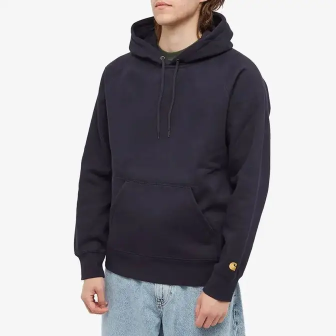 Carhartt WIP Hooded Chase Sweat Dark Navy Front