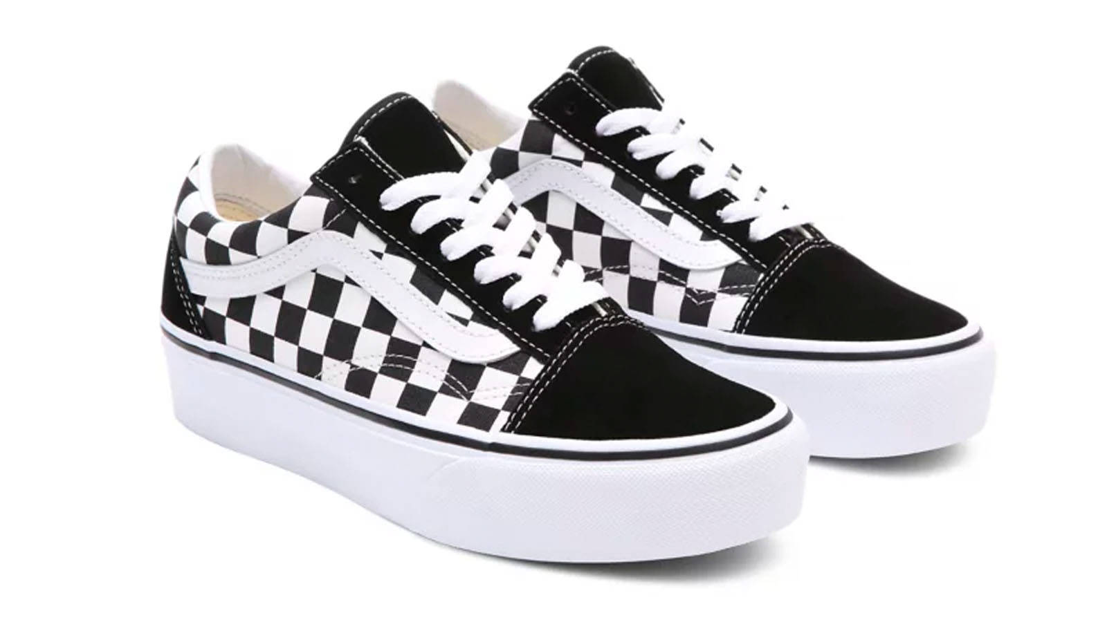 Checkerboard Old Skool Platform Sneakers Listicle