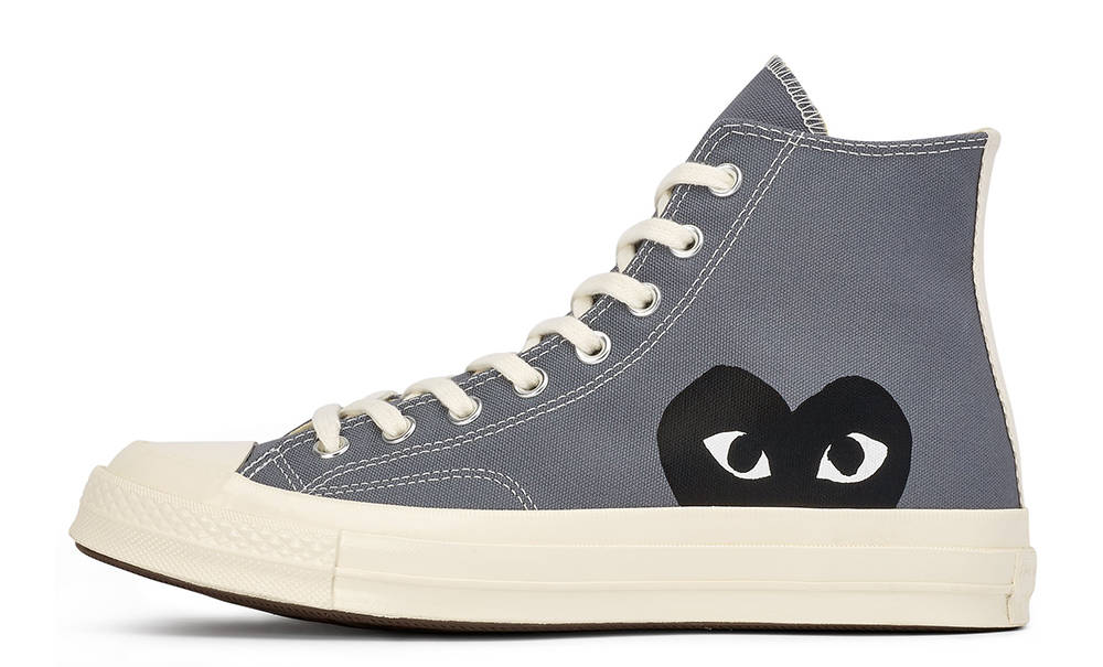 Comme des Garcons Play x Converse Chuck Taylor All Star 70 Hi Grey | Where To Buy 171847C | Sole Supplier