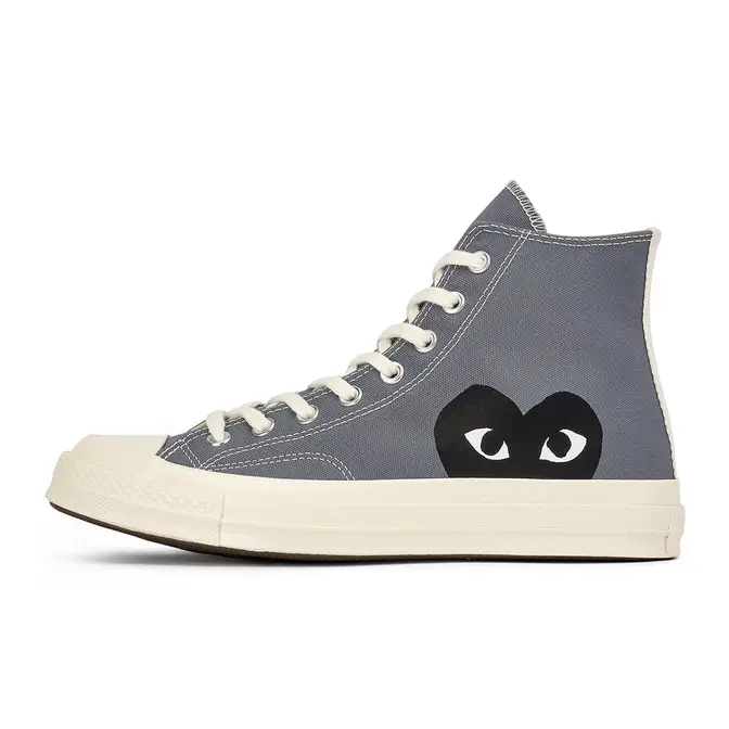 Comme des Garcons Play x Converse Chuck All Star 70 Hi Grey | Where To Buy | 171847C | The Sole Supplier