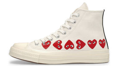 Comme des Garcons Play x Converse Chuck Taylor All Star 70 Hi Multi Heart White