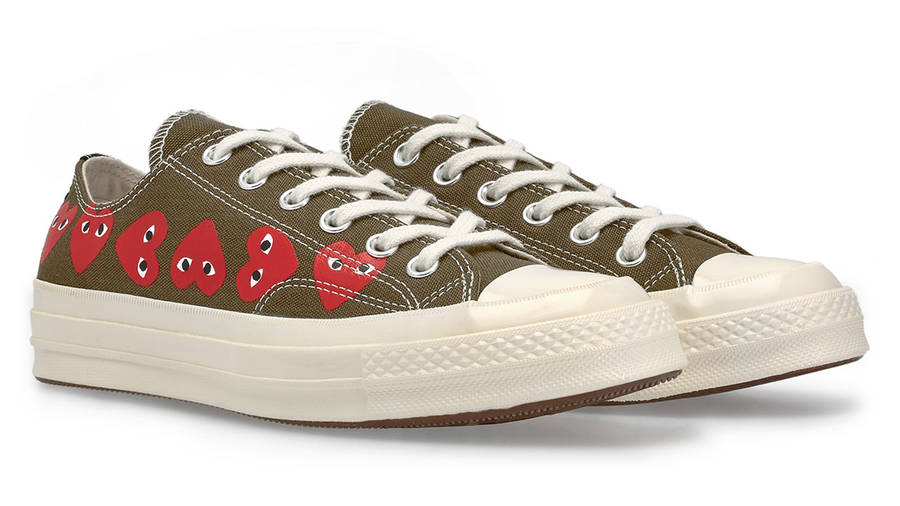 Comme des Garcons Play x Converse Chuck Taylor All Star 70 Low Khaki Side