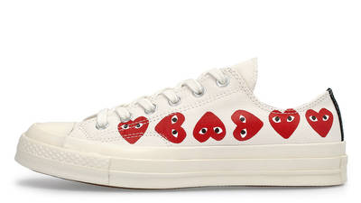 Comme des Garcons Play x Converse Chuck Taylor All Star 70 Low Multi Heart White