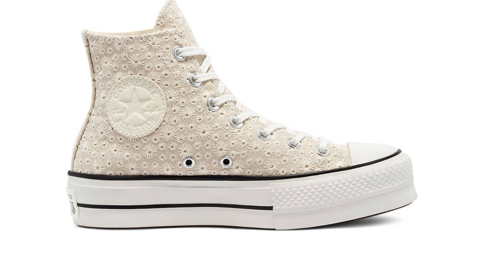 Converse embroidered platform