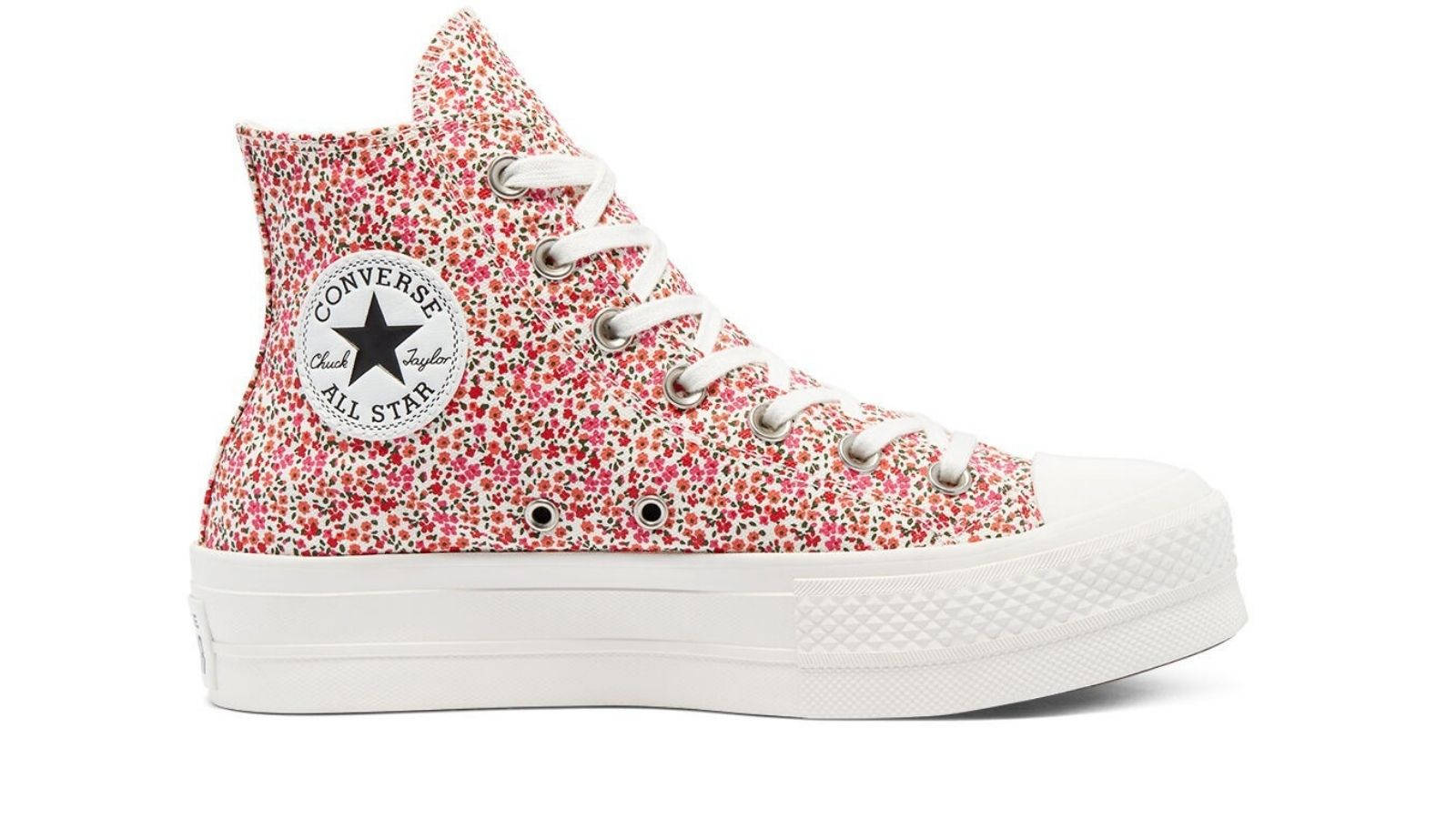 Converse mini floral platform