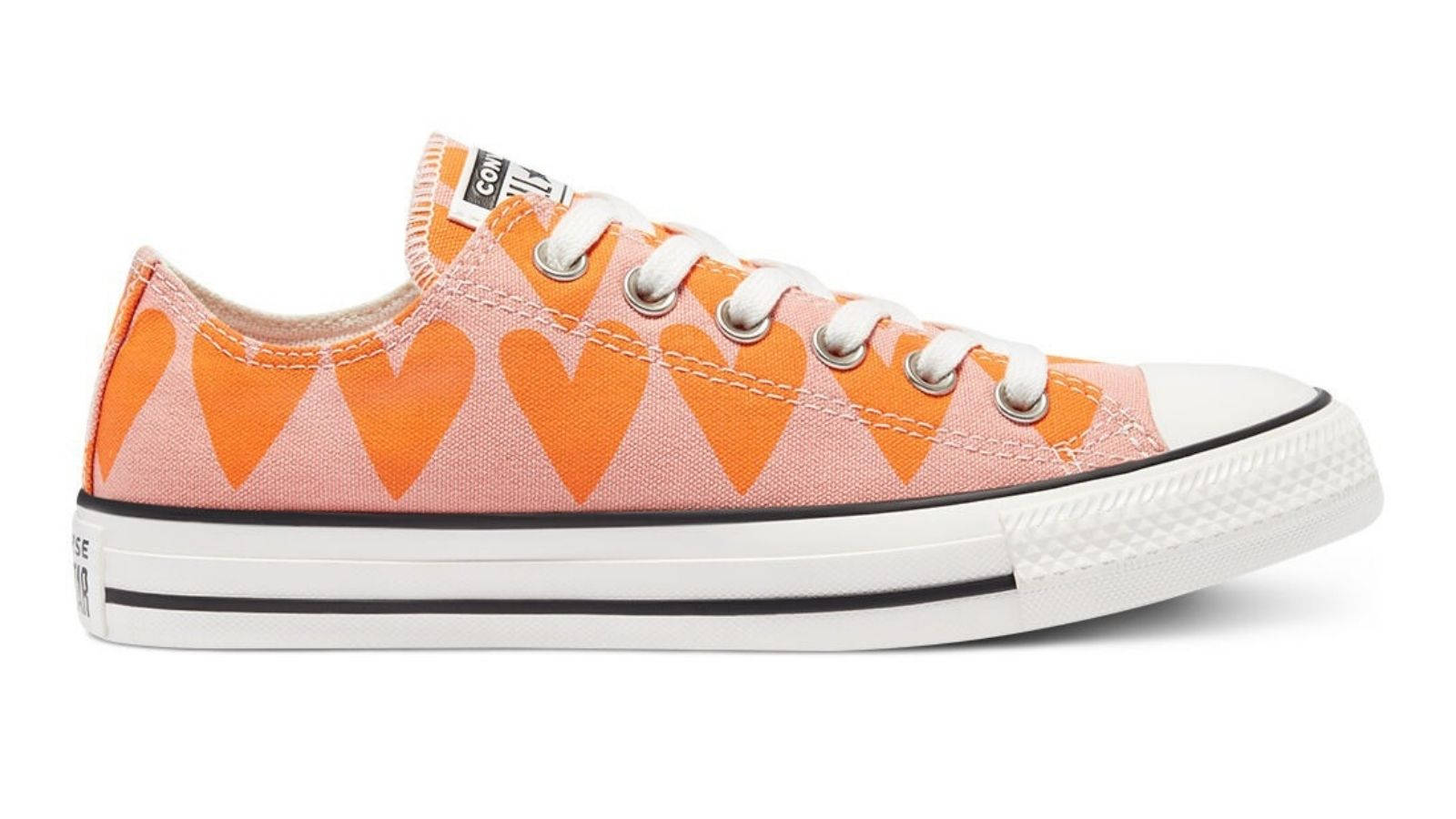 Converse orange heart