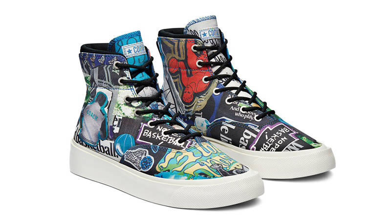 Converse Skidgrip Beat the World Hi Multi Front