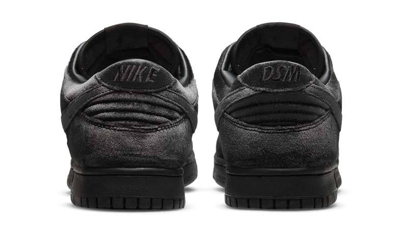 Dover Street Market x Nike Dunk Low Triple Black Back