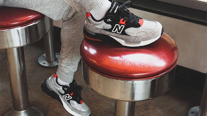 DTLR x New Balance 992 Grey Black Side