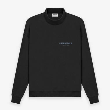 Fear of God ESSENTIALS SS21 Drop 1 Pull-Over Mock Neck Sweatshirt Fear of God ESSENTIALS SS21 Drop 1 Pull-Over Mock Neck Sweatshirt
