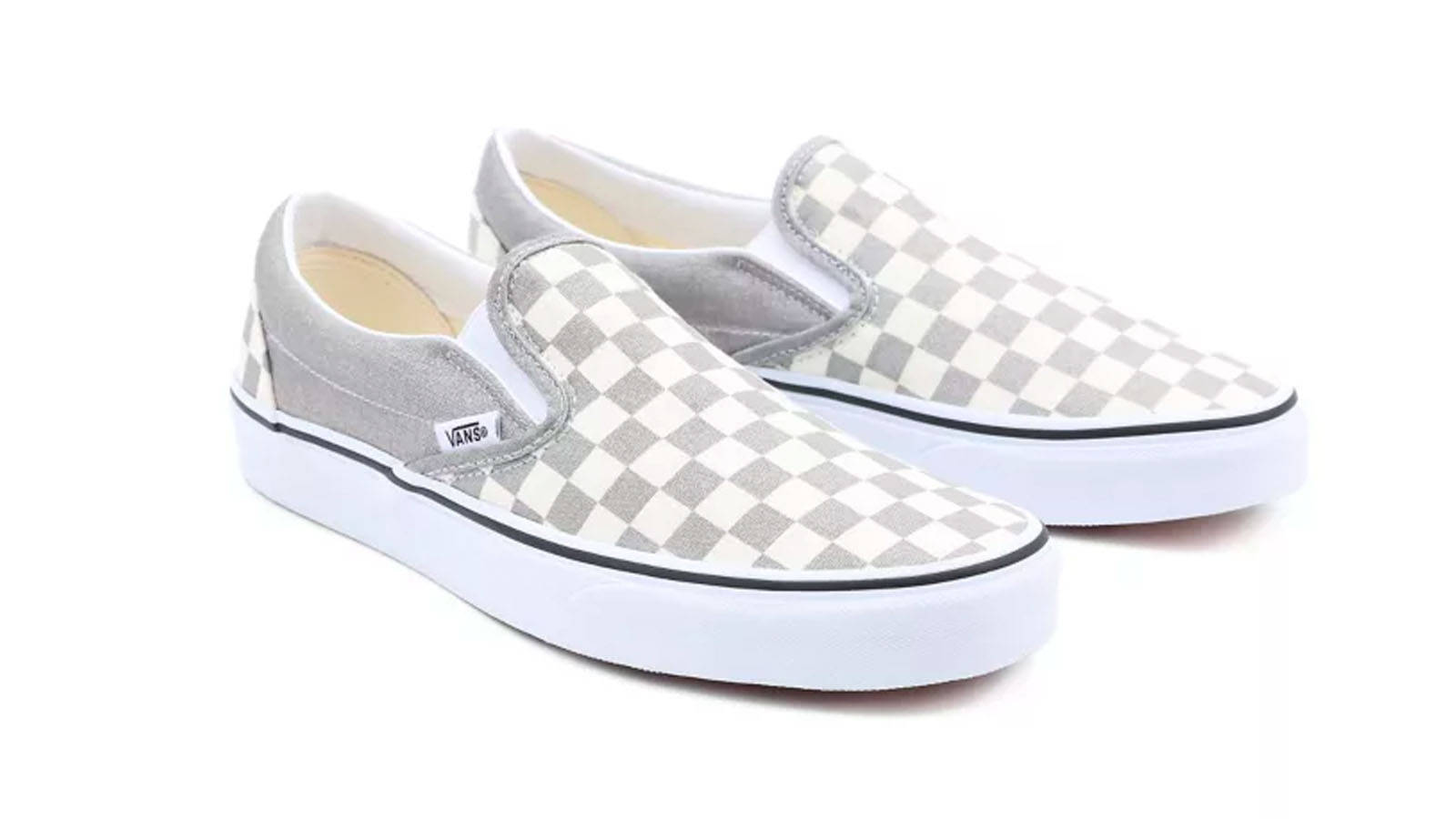 Grey Checkerboard Classic Slip On Vans Listicle