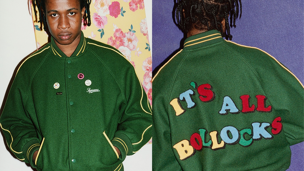 Image via Supreme Jamie Reid x Supreme Come Together for Spring 2021 Collab