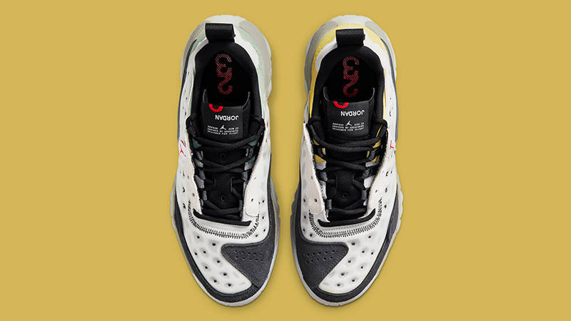 Jordan Delta 2 White Black Yellow CV8121-003 Top