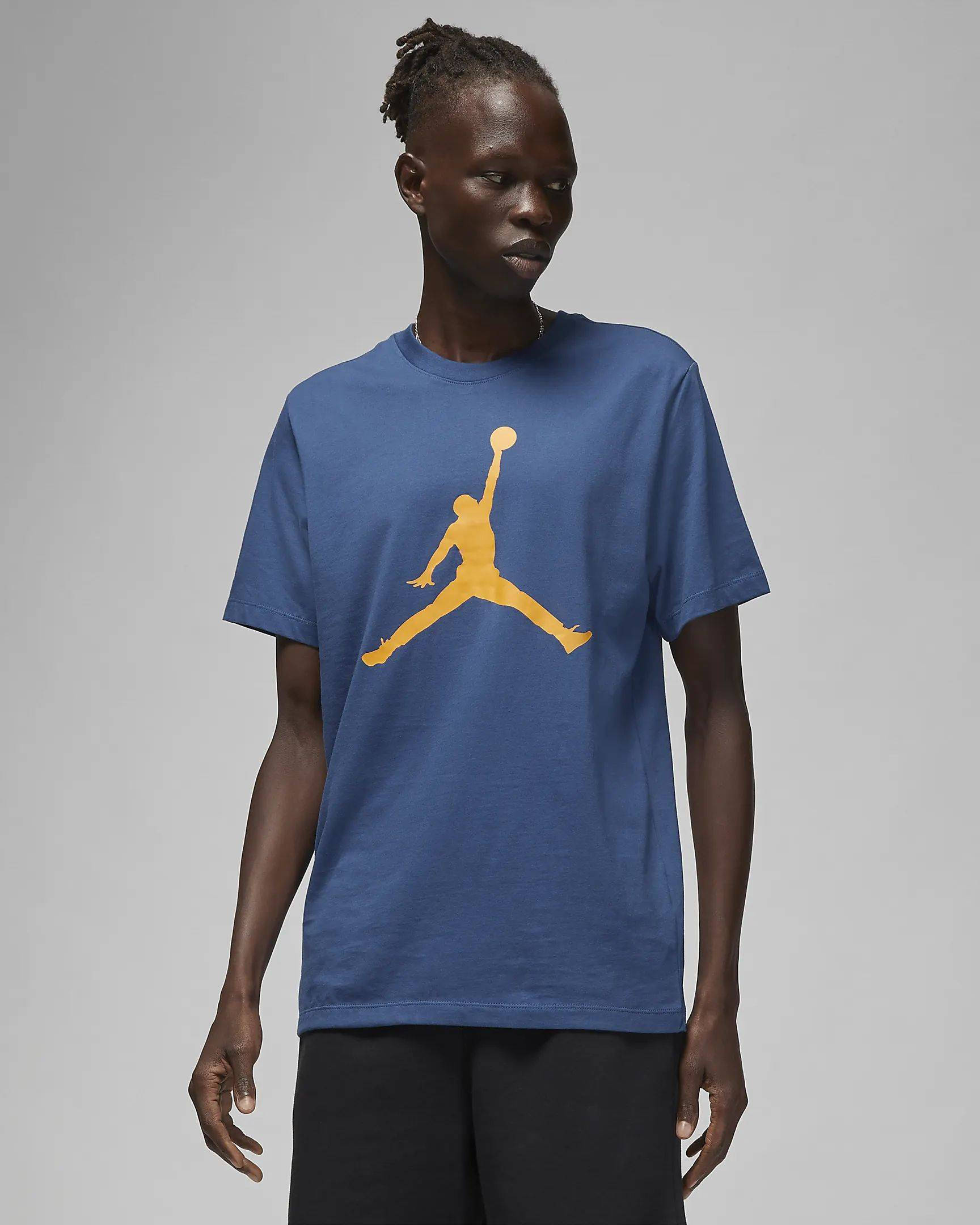 gold jordan t shirt