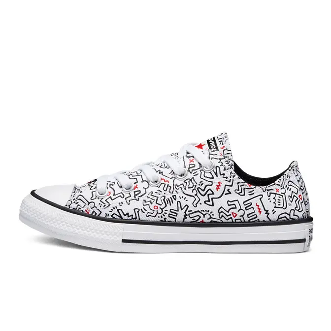 Keith Haring x Converse Chuck Taylor All Star Low Top GS Black White ...
