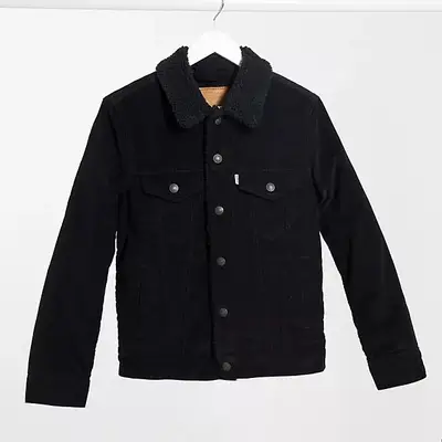 Levi's black borg sherpa jacket best sale
