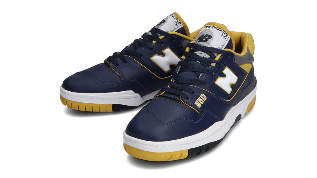 New Balance Navy Blue And Gold Shoes New Balance 550 Navy Gold