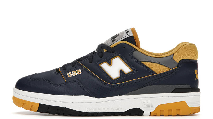 new balance 550 navy yellow