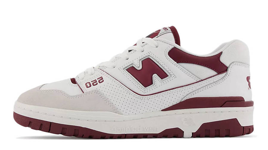 New Balance 550 White Burgundy | Where To Buy | BB550LI1 | The Sole ...