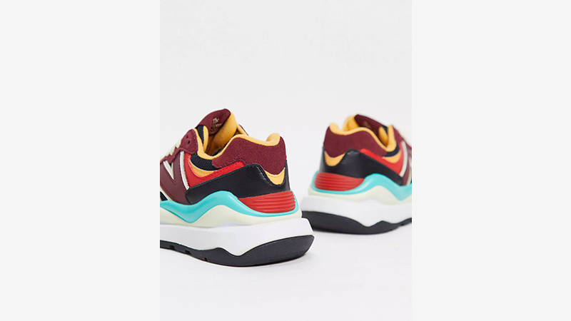 New Balance 57 40 Burgundy Multi back