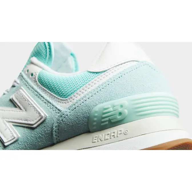 New balance store 574 aqua blue