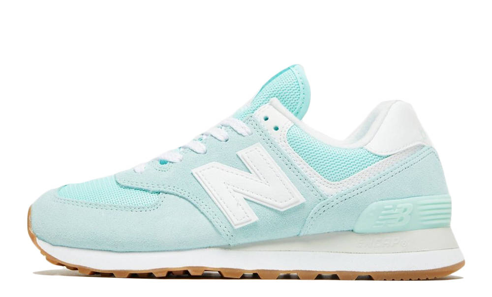 New balance 574 aqua blue on sale