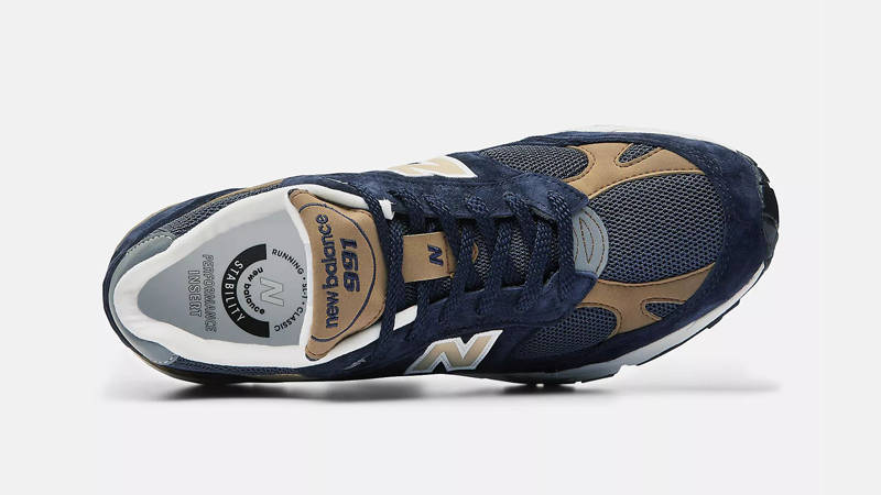 New Balance 991 Navy Brown Middle