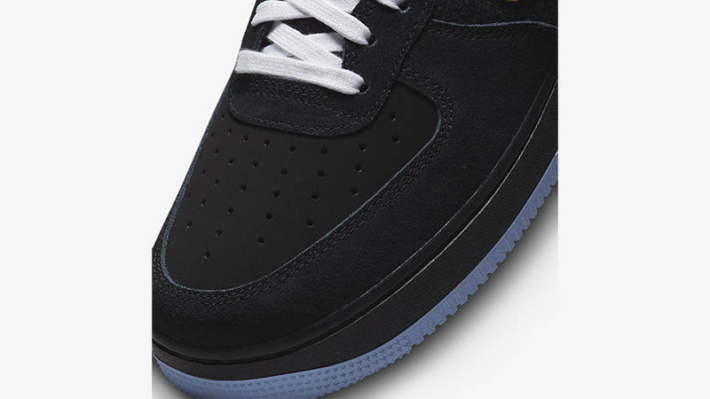 Nike Air Force 1 07 Low Black Yellow Green DM9051-001 Detail