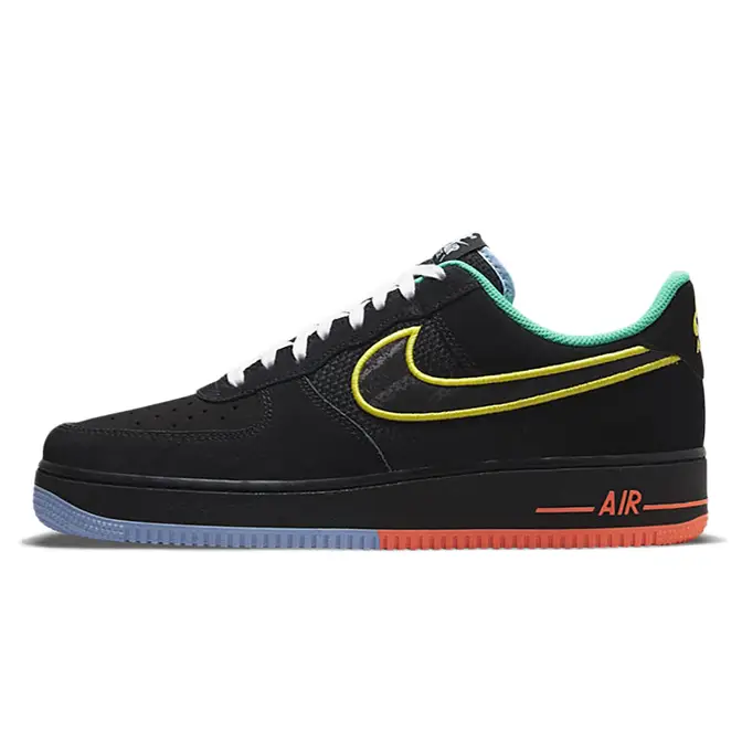 Nike Air Force 1 07 Low Black Yellow Green | Where To Buy | DM9051-001 ...