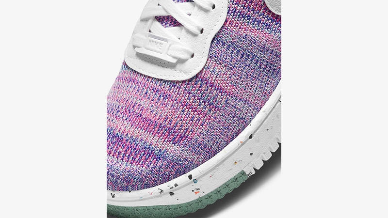 Nike Air Force 1 Crater Flyknit Fuchsia Glow DC7273-500 Front Detail