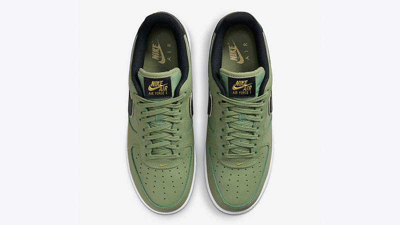 nike air force 1 green gold