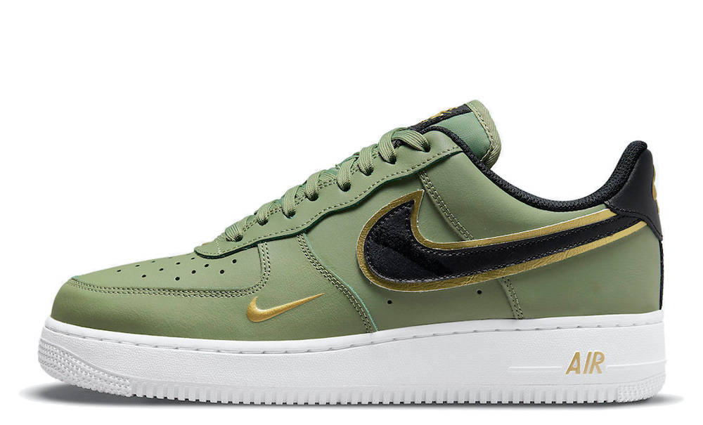 Nike Air Force 1 Green Gold Swoosh | Where To Buy | DA8481-300 | The ...