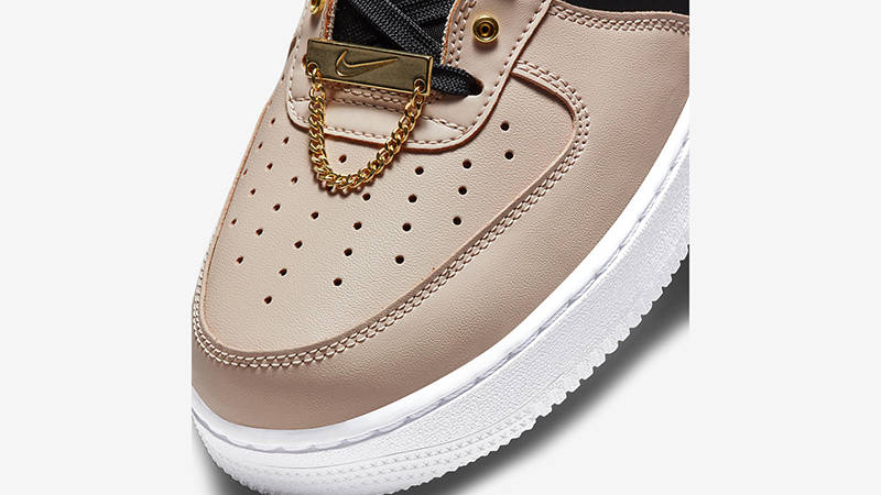 Nike Air Force 1 Low Beige Black Gold DA8571-200 Detail