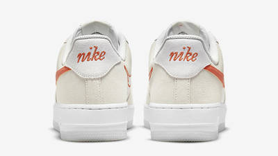 Nike Air Force 1 Low First Use White Orange DA8302-101 Back