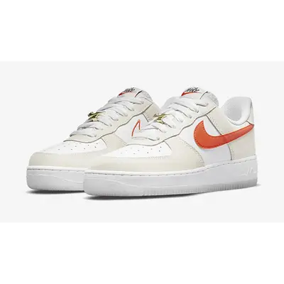 Orange swoosh air force on sale 1