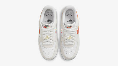 Nike Air Force 1 Low First Use White Orange DA8302-101 Top