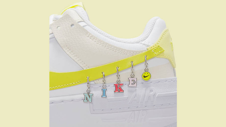 nike air force 1 yellow with charms