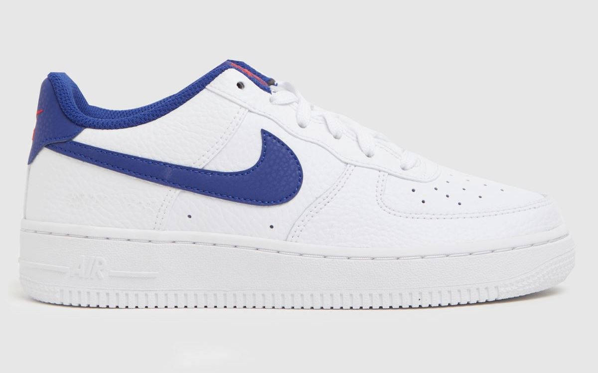 Nike Air Force 1 White Blue GS
