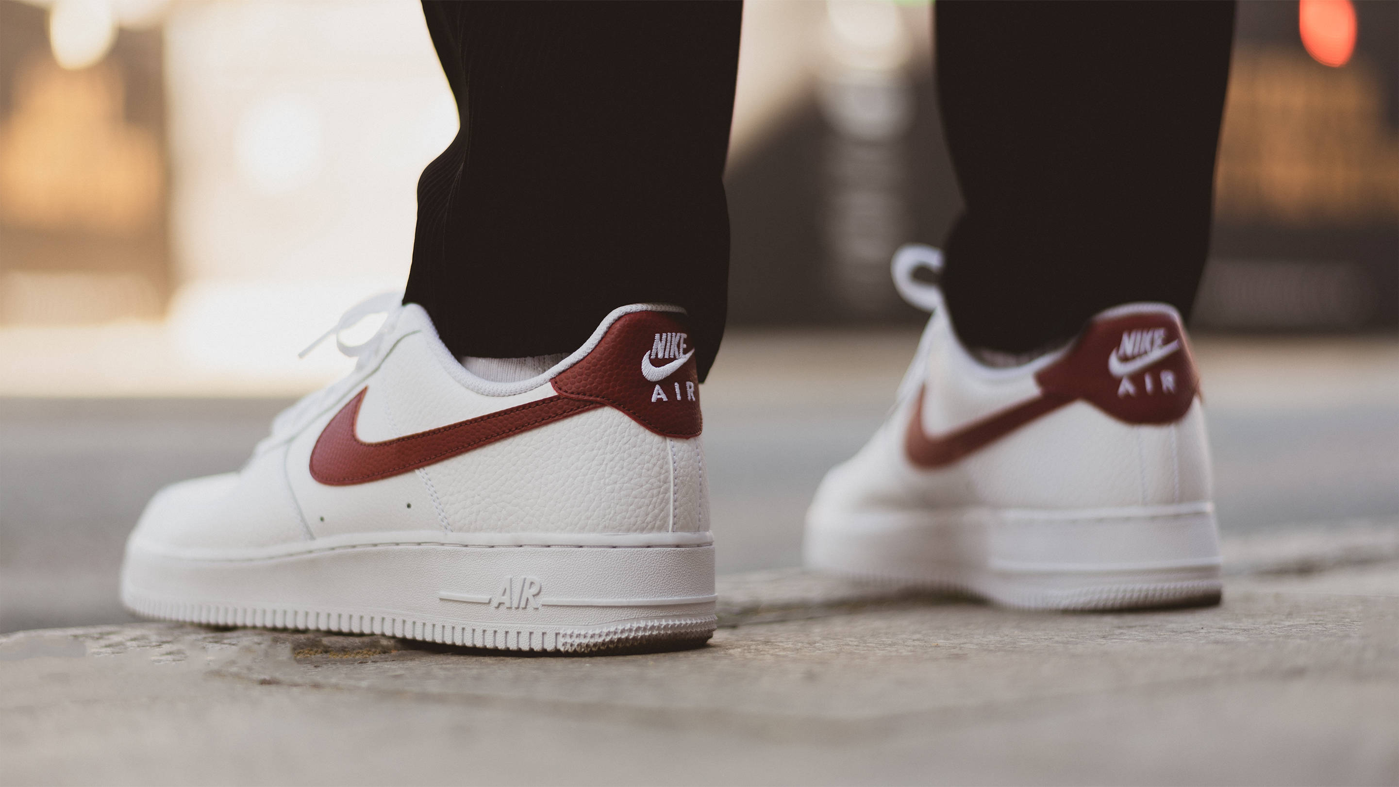 Nike Air Force 1 White Team Red