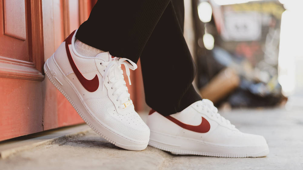 Nike Air Force 1 White Team Red