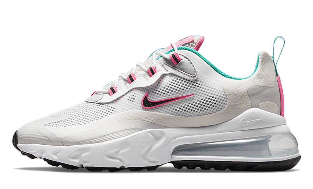 nike air max react pink and grey
