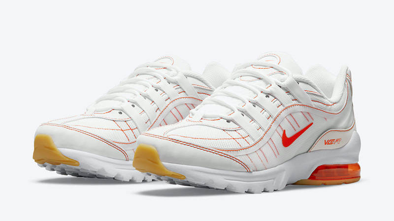 nike tuned white crimson coral