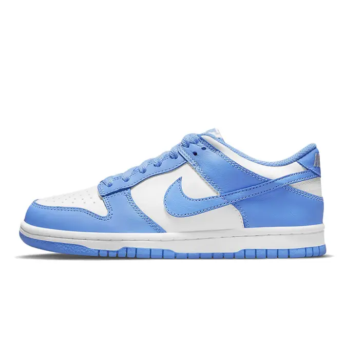 Nike Dunk Low GS White University Blue UNC | Where To Buy | CW1590 