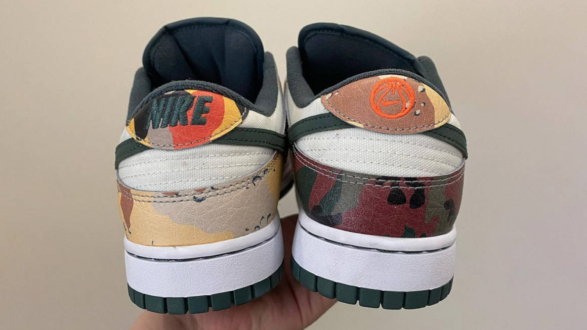 stock x camo dunks