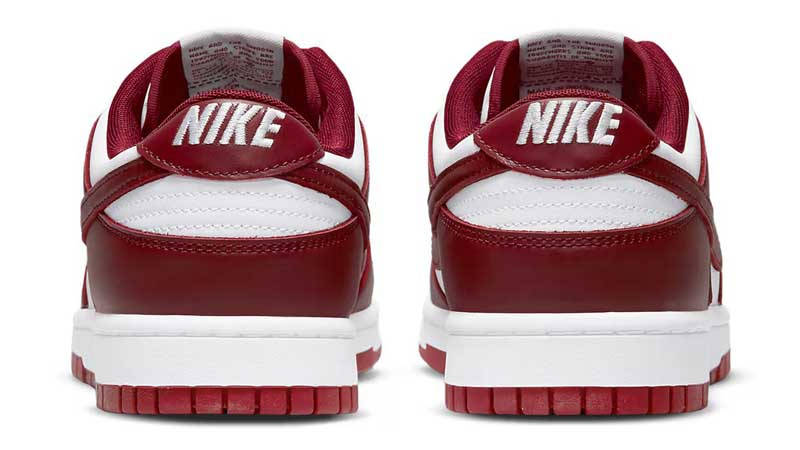 nike dunk low team red bordeaux