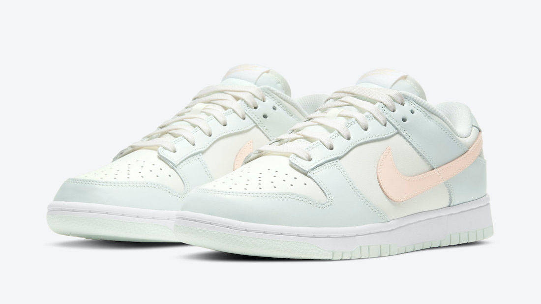 Nike dunk Low WMNS Pastel Green Crimson