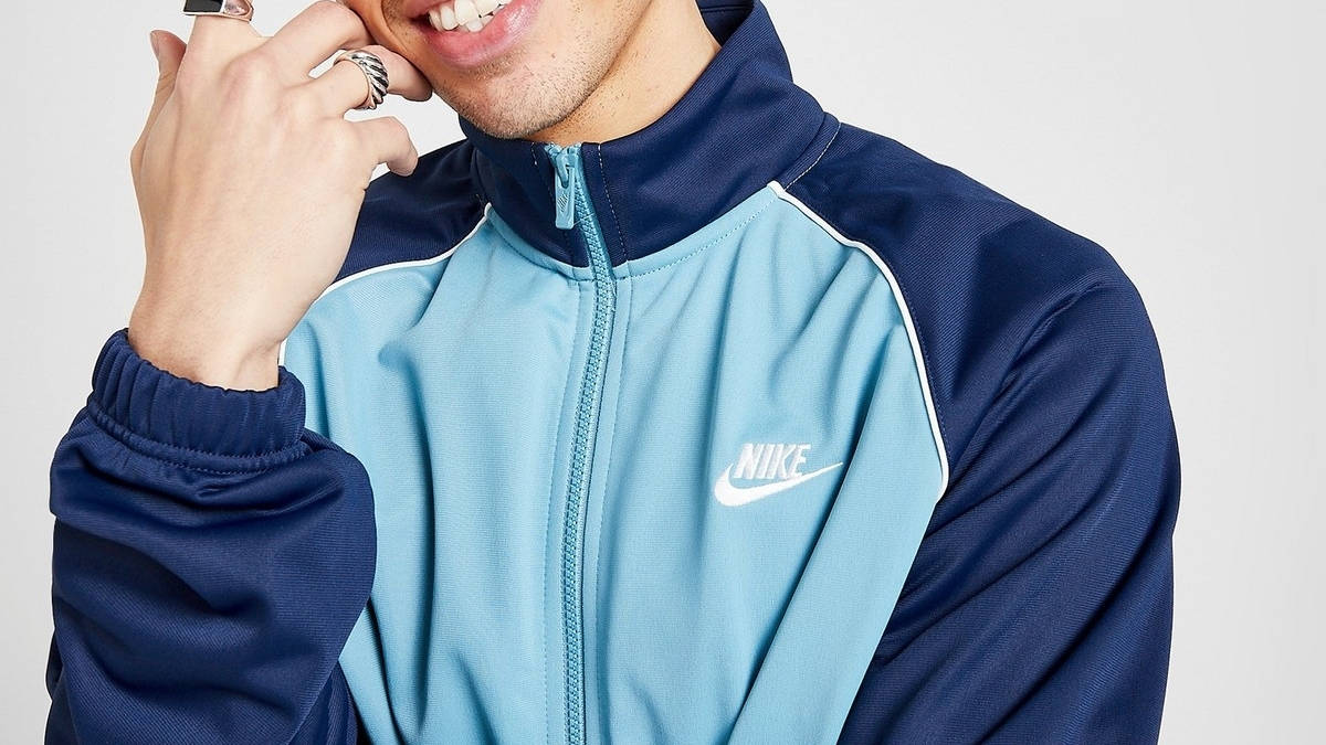 nike griffin track top blue